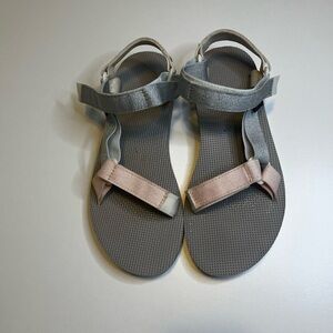 Teva Gray and Pink Sandals
